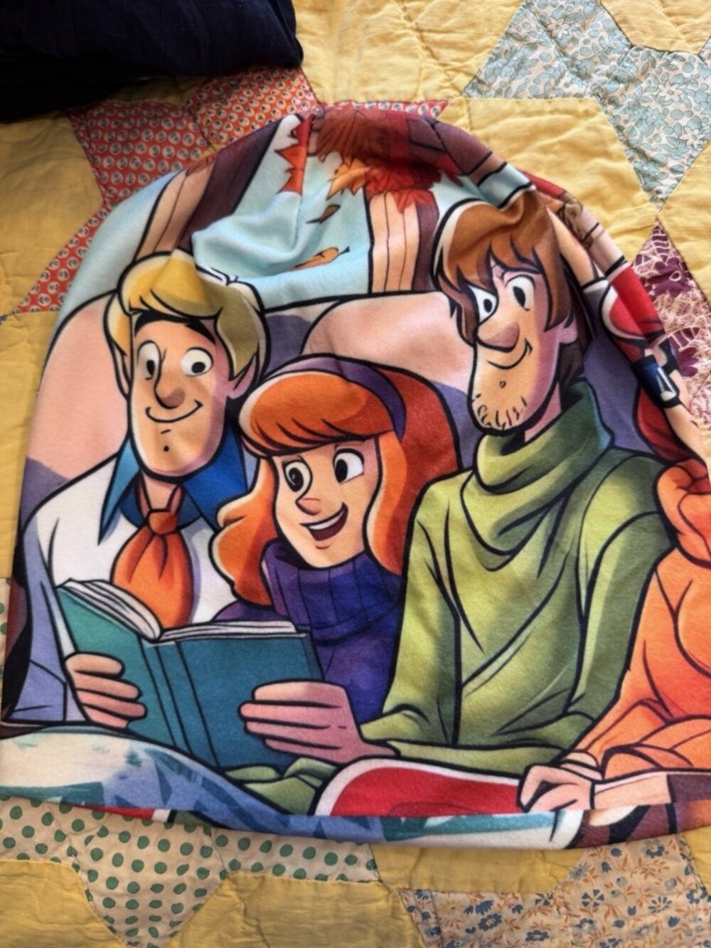 Scooby Doo Beanie Polyester One Size Fits Most Adults